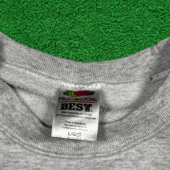 Fruit Of The Loom Best Gray Blank Crewneck Sweatshirt - Picture 3 of 5